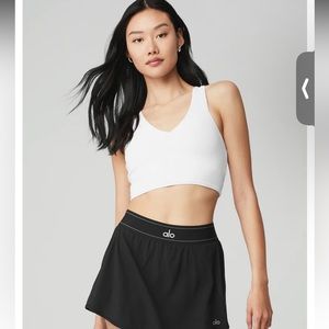 Airbrush Alo yoga cropped top with bra size S